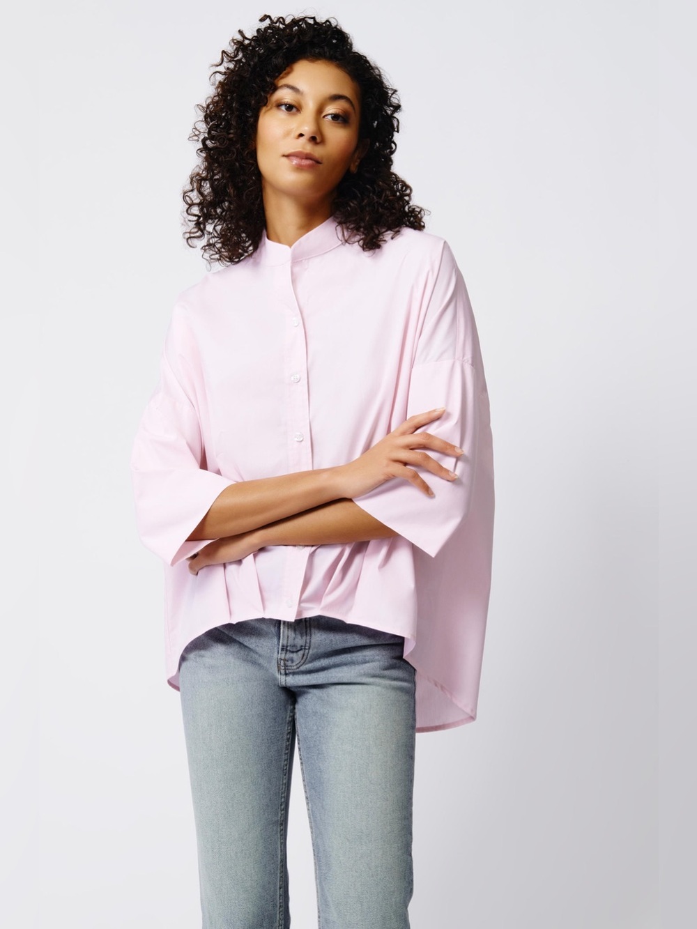 Kal Rieman Pleat Hem Kimono Shirt - sz L